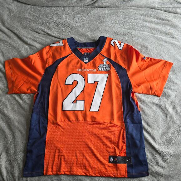 Nike Other - Nike On Field Denver Broncos #27 Knowshon Moreno Superbowl Jersey Mens XXL